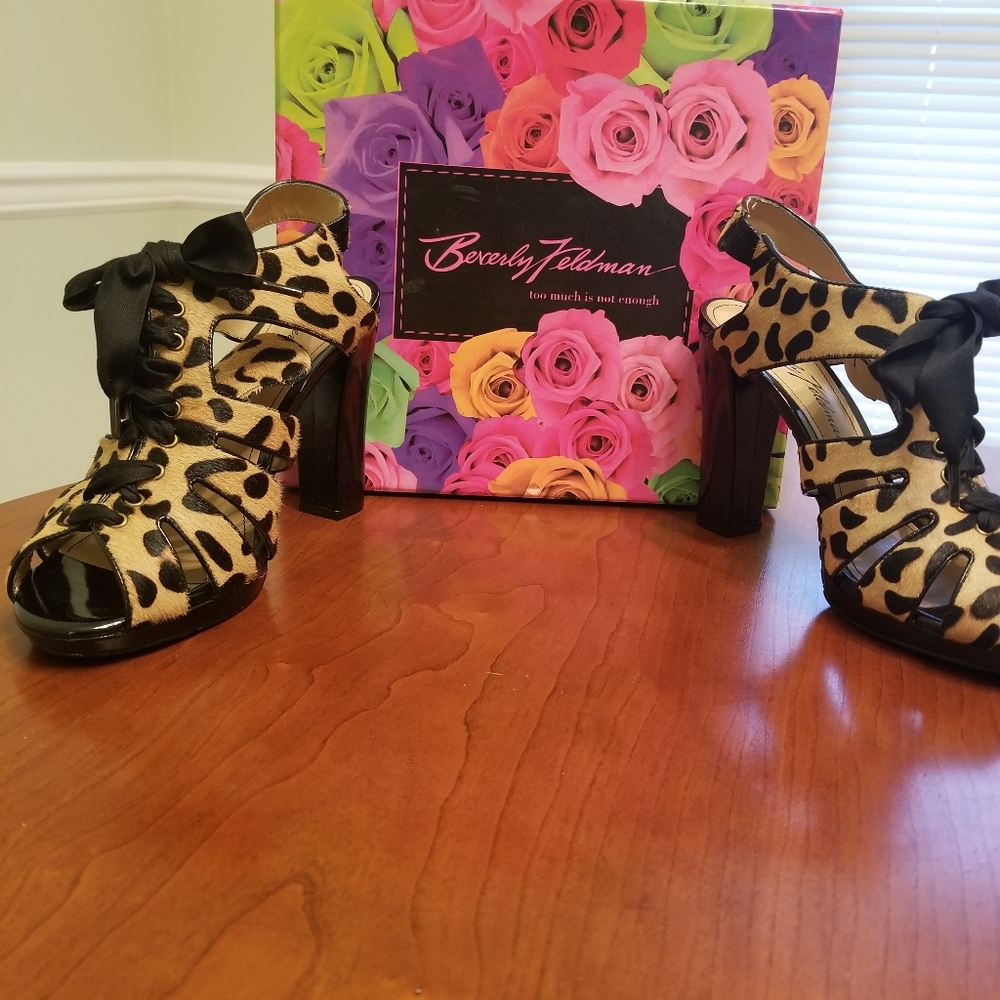 Beverly Feldman Leopard Print Shoes